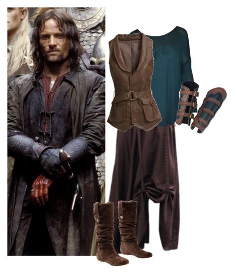 "Female Aragorn Outfit" by eclipsed-moon ❤ liked on Polyvore featuring UGG Australia and POL Female Aragorn, Aragorn Outfit, Boromir Costume, Aragorn Cosplay, Aragorn Costume, Lotr Costume, Character Styles, Fashion Fantasy, Cosplay Ideas