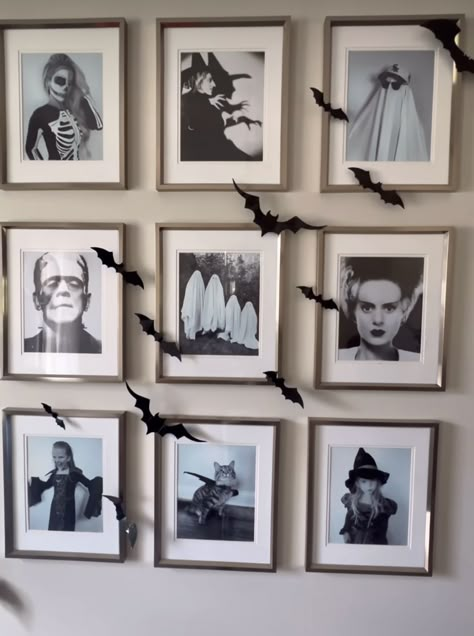 Macy Blackwell, Family Gallery Wall, Vampire Fangs, Horror Decor, Halloween Wall Decor, Halloween 2015, Halloween Diy Crafts, Family Halloween Costumes, Halloween Photos