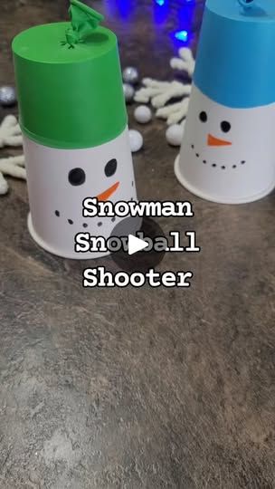 2.1K views · 4K reactions | Snowball fight, anyone? ❄️☃️ Today's craft is a blast—literally! This snowman snowball shooter is a fun and easy way to bring some winter magic indoors. Watch the kids giggle as they launch 'snowballs' and enjoy endless entertainment. Perfect for family fun or a snowy day indoors!

#WinterCrafts #SnowmanCraft #KidsActivities #25DaysOfWinter #WinterFun #DIYKidsCrafts #SnowballFight #CraftingWithKids #IndoorFun #CreativePlay #ThatAverageSAHM #Sahm #canadianmom | 🅺🅰🆁🅸 🇨🇦Homeschooling SAHM Xmas Games, Students Christmas, A Snowy Day, Toddler Arts And Crafts, Kids Christmas Party, Christmas School, Indoor Fun, Christmas Classroom, Classroom Crafts