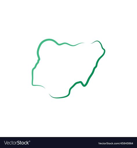 Nigeria Map Png, Map Of Nigeria, Green Logo Design, Map Logo, Green Logo, Vector Shapes, Logo Icon, Map Vector, Logo Icons