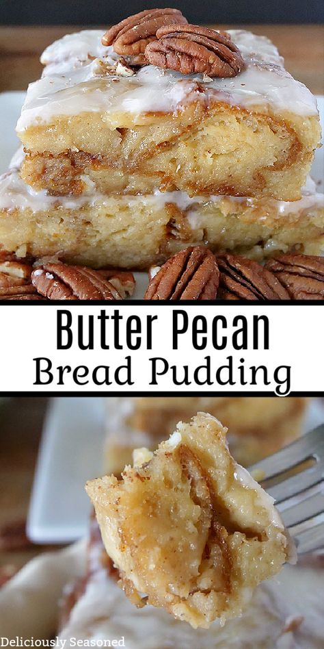 Pecan Pudding From The 1930’s, Butter Pecan Bread, Pecan Bread Pudding Recipe, Pecan Bread Pudding, Best Bread Pudding Recipe, Pecan Bread, Old Fashioned Bread Pudding, Smores Dessert, Bread Puddings