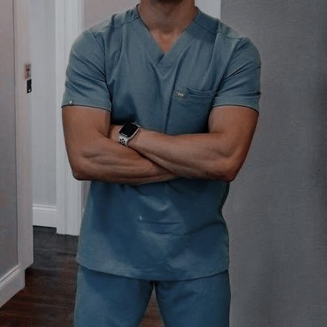 Scrubs Aesthetic Men, Man In Scrubs Aesthetic, Men In Scrubs Aesthetic, The Temporary Roomie Aesthetic, Cedric Aesthetic, Doctors Aesthetic, Nurse Aesthetic, Medical Student Motivation, Male Doctor