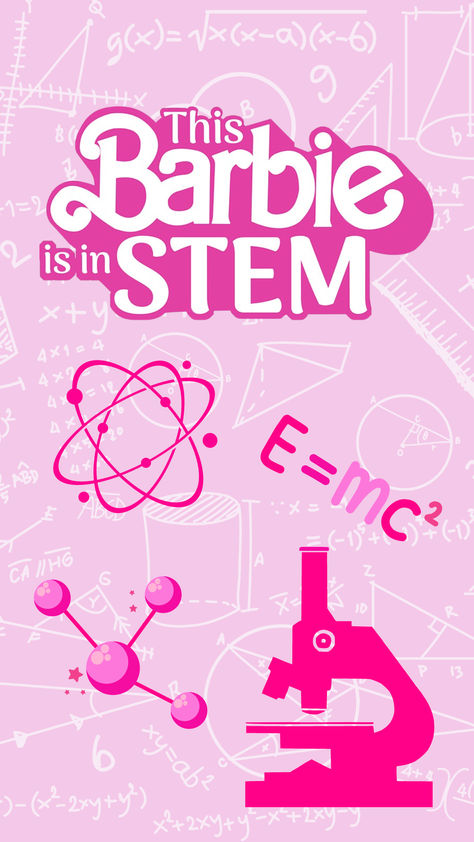 A few different "This Barbie is in STEM" phone wallpapers. 

#phonewallpaper #phonebackground #barbiewallpaper #barbiebackground #stembarbie #sciencebarbie #smartbarbie This Barbie Is An Engineer, Barbie Ipad Wallpaper, Bioengineering Aesthetic, Engineer Barbie, Engineer Wallpaper, Science Barbie, Stem Stickers, Engineering Wallpaper, Stem Wallpaper