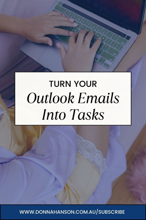 Turn your Outlooks Emails into Tasks with this quick tip! Office Productivity, Business Ebook, Outlook Email, Office 365, Microsoft Excel, Microsoft Office, Microsoft Outlook, To Do List, Microsoft