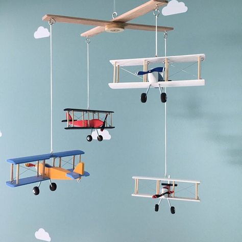 Make A Chandelier, How To Make A Chandelier, Travel Theme Nursery, Wooden Airplane, Airplane Models, Theme Nursery, Travel Theme, Airplane Travel, Beautiful Space