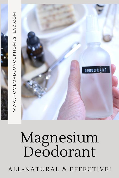 How To Make Magnesium Deodorant - Magnesium Oil Deodorant Spray, Diy Magnesium Deodorant Spray, Diy Deodorant With Magnesium Hydroxide, Liquid Deodorant Diy, Milk Of Magnesia Deodorant, Diy Spray Deodorant Recipes, Diy Magnesium Deodorant, Magnesium Spray Deodorant, Magnesium Hydroxide Deodorant Recipe