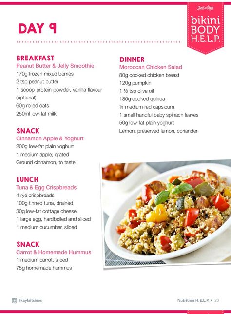 Kayla Itsines Food Plan, Kayla Itsines Meal Plan, Bbg Diet, Bbg Recipes, Runner Problems, Running Marathon Training, Diet Smoothies, Meal Prep For Beginners, Running Marathon