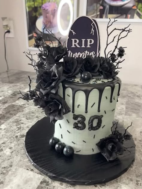 Coffin Birthday Cake, Rip 20s Birthday Party Cake, Rip Twenties Birthday Cake, Emo Birthday Cake, Rip To My 20s Cake, Rip Cake, Rip 20s Birthday Party, Coffin Cake, Boys Bday Cakes