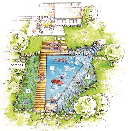 Ideas De Piscina, Waterfall Pool, Backyard Waterfall, Swimming Pool Pond, Pool House Designs, Natural Swimming Ponds, Pool Backyard, Swimming Pond, Natural Pond