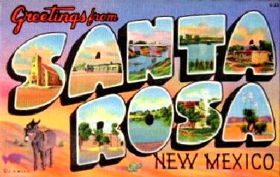 . Santa Rosa New Mexico, Western Minimalist, New Mexico History, New Mexico Homes, Mexico History, Historic Route 66, Us Road Trip, Land Of Enchantment, Antique Postcards