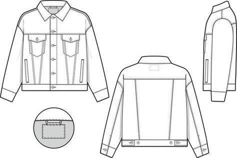 Camp Button Shirt Short Sleeve Flat Technical Drawing Illustration Blank Mock-up Template for Fashion Design and Tech Packs CAD Technical Sketch 10157197 Vector Art at Vecteezy Jean Jacket Drawing, Denim Jacket Drawing, Illustration Poses, Technical Sketch, Fashion Brand Design, Jacket Drawing, Fashion Illustration Poses, Flat Drawings, Best T Shirt Designs