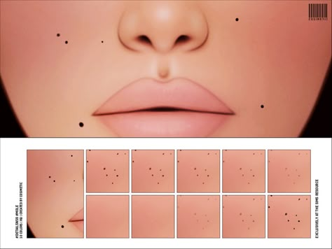 The Sims Resource - Details N59 MOLE Sims 4 Cc Cleft Lip, Sims4 Cc Skin Details Moles, Sims Cc Details, Sims 4 Lip Details, Sims 4 Cc Mole Skin, Cheekbones Sims 4 Cc, Sims 4 Women Skin Details, Ts4 Body Details, Sims 4 Face Piercings Cc Maxis Match