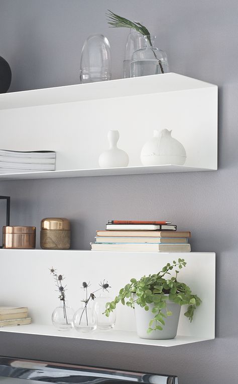 ikea floating shelves, styling Float Shelf, Ikea Floating Shelves, Floating Shelves Bedroom, Floating Bookshelves, Floating Shelves Kitchen, Floating Shelves Bathroom, Regal Design, Estantes Flotantes, Shelf Design