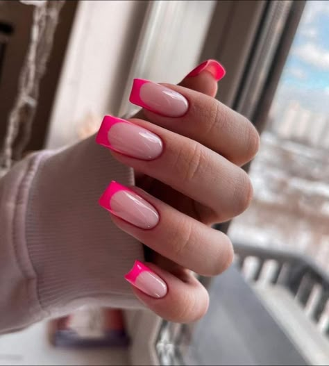 Biogel Nails, Orange Acrylic Nails, Pink French Nails, Lavender Nails, Subtle Nails, Ombre Acrylic Nails, French Acrylic Nails, Soft Nails, Fire Nails