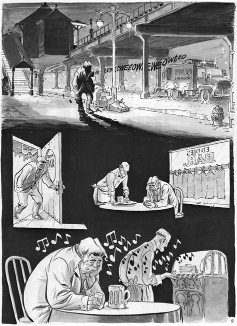 will eisner Graphic Novel Illustration, Will Eisner, Grey Scale, The Big City, Muse Art, Bd Comics, American Comics, Comic Panels, Comic Book Artists