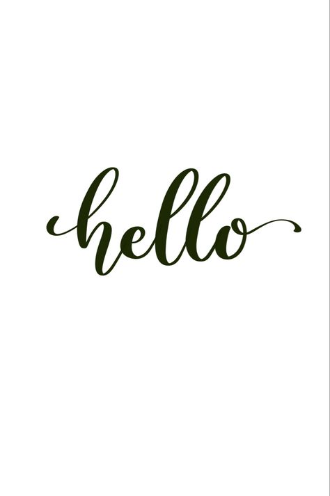 Hello Font Lettering, Hello In Calligraphy, Hello Calligraphy Handwriting, Hi Calligraphy, Hello Stencil, Calligraphy Hello, Hello Printable, Hello Text, Hello Font