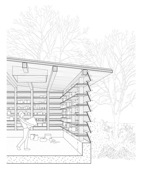 Skylight Covering, Sedum Roof, Section Drawing, Concrete Column, Architectural Drawing, Old Farmhouse, Timber Framing, House Built, Site Plan