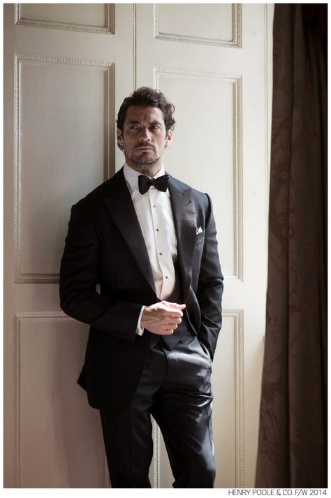 GentleMania-After covering Esquire Singapore’s September issue in a navy blue winter coat, British model David Gandy returns to his favorite style, posing for British bespoke tailors Henry Poole & Co. Embracing his signature gentleman uniform, the blue-eyed model is captured by photographer Rich Hardcastle at the luxurious Royal Automobile Club in London, wearing a selection... [Read More] David Gandy Suit, Henry Poole, David James Gandy, David James, David J, Bespoke Suit, David Gandy, Savile Row, Sharp Dressed Man