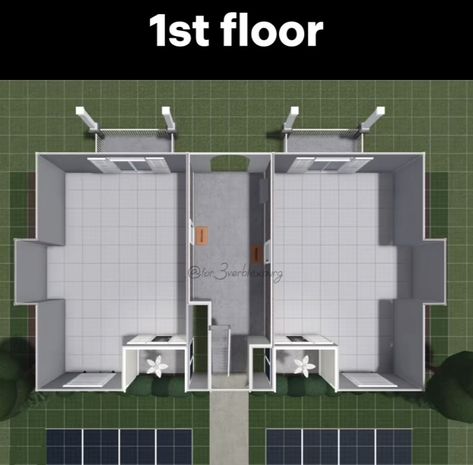 Bloxburg City Apartment Layout, Bloxburg Apartment Layout Ideas, Apartment Building Layout Bloxburg, Apartment Complex Layout Bloxburg, Town Houses Bloxburg, Town Layout Ideas, Bloxburg Apartment Layout Exterior, Blocksburg Layout, Bloxburg Town Building Ideas