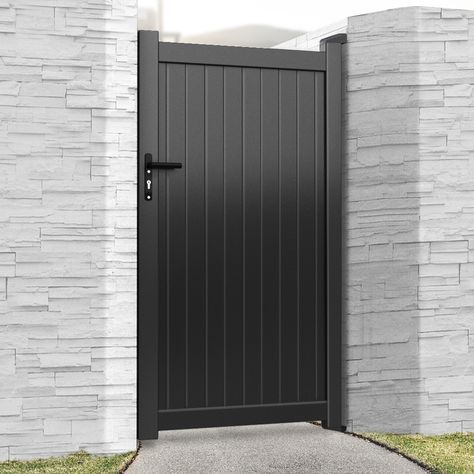 Garden Gates Online | Aluminium Side Gates | Easy To Install Gates Pedestrian Gate, Side Gate, Metal Garden Gates, Castle Gate, Aluminium Gates, Gate Post, Side Gates, Gate Handles, Pedestrian Walkway