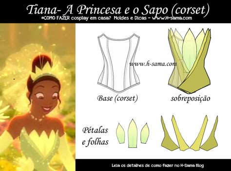 Princess Tiana Costume, Princess Tiana Dress, Tiana Costume, Tiana Birthday Party, Corset Tutorial, Princess Frog, Tiana Princess, Tiana Dress, Frog Costume