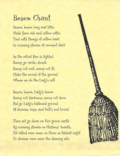 Besom Chant Pagan Chants, Zodiac Correspondences, Witches Tools, Fire Spells, Mermaid Spells, Spell Pages, Witches Garden, Spell Magic, Witch Tips