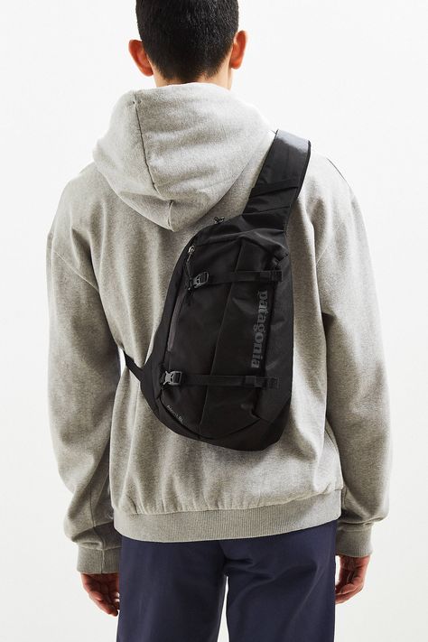 Shop Patagonia Atom 8 Liter Sling Bag at Urban Outfitters today. We carry all the latest styles, colors and brands for you to choose from right here. Sling Bag Outfit, Patagonia Atom Sling, Bag Nike, Sling Bag For Men, Techwear Fashion, Duffle Bags, Hiking Gear, Carrier Bag, Sport Bag