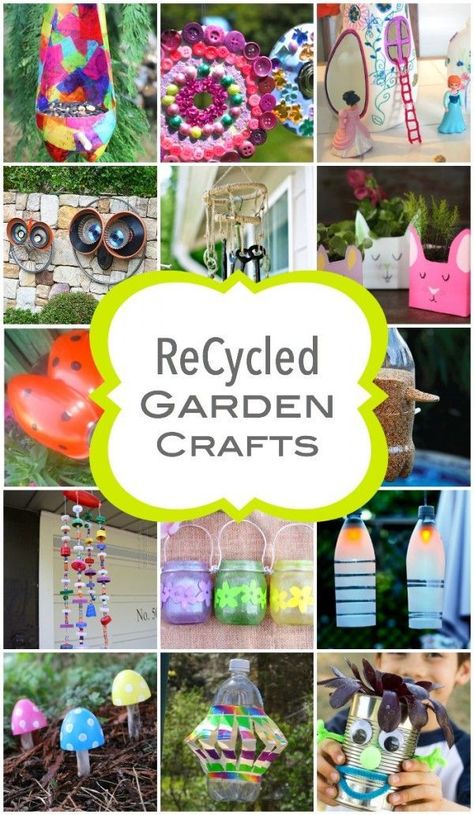 ReCycled Garden Crafts for Spring Time Recycled Garden Crafts, Crafts For Spring, Garden Crafts For Kids, Recycled Crafts Kids, Lantern Craft, Tin Flowers, Recycled Garden, Meteor Garden 2018, Spring Crafts For Kids