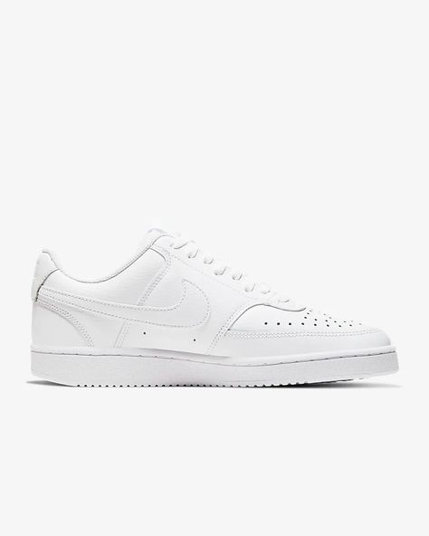 Nike Court Vision Low Women's Shoes. Nike.com Best White Sneakers, Italian Sneakers, Nike Court Vision Low, Nike Court Vision, White Nike Shoes, Court Vision, Nike Sale, 95 Nike, Shoe Nike