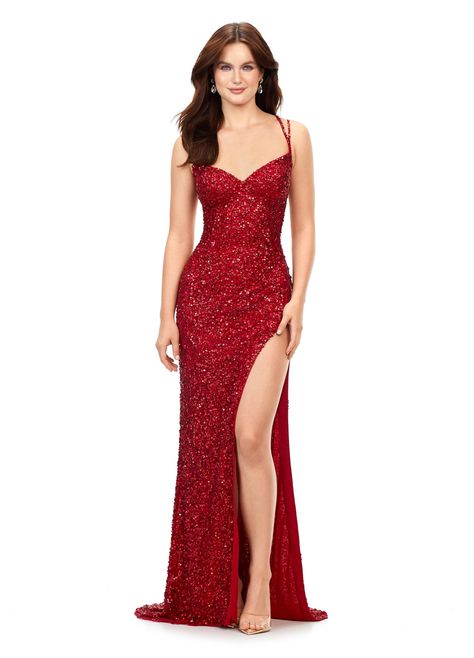 Red Sparkly Mermaid Prom Dress, Red Prom Dress Sequins, Dark Red Sequin Dress, Red Dress Sweetheart Neckline, Red Sparkly Gown, Simple Strapless Prom Dress, Prom Dresses Skintight, Red And Gold Dress Formal, Scarlet Prom Dress