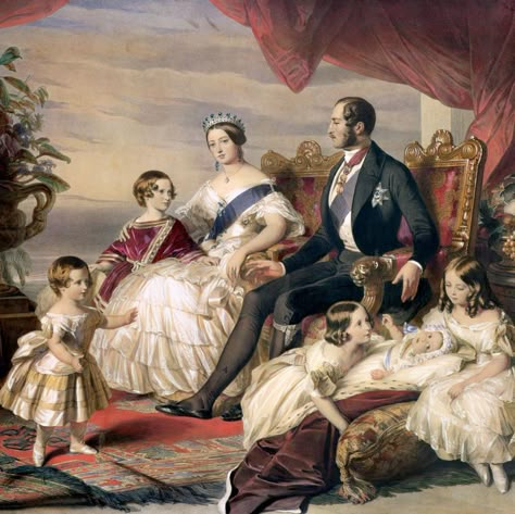 Queen Victoria Family Tree, Victoria Family Tree, Victoria's Children, Queen Victoria Children, Prins Albert, Queen Victoria And Prince Albert, Franz Xaver Winterhalter, Queen Victoria Family, Queen Victoria Prince Albert