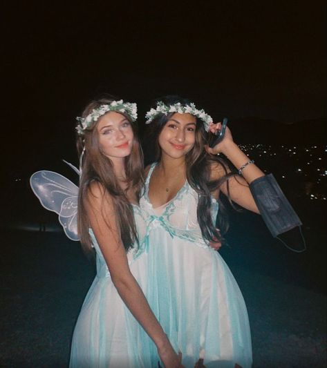 Fairy Costume Inspo Aesthetic, Fairy Halloween Costume Duo, Teenage Fairy Costume, Matching Halloween Costumes For Besties Aesthetic, Amazon Fairy Costume, Fairy Core Halloween Costumes, Fairy Best Friend Costumes, Fairy Cowgirl Costume, Aesthetic Fairy Costume Halloween