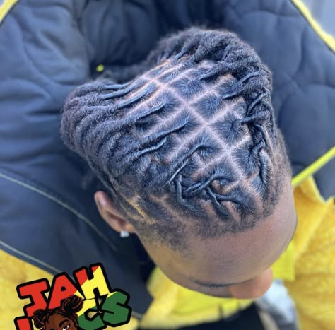 Men’s Loc Updo, 3 Barrel Twist Dreads Men, Barrel Rolls On Locs Men, Barrel Roll Locs Men, Barrel Twist Dreads Men, Loc Hairstyles For Men, Retwist Styles, Locs Men, Locks Hairstyles