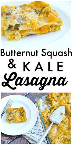 Butternut Squash and Kale Lasagna Recipe. This is the perfect fall lasagna recipe! It would make a great main-course for a vegetarian Thanksgiving, also! Love, love, love this dish! Fall Lasagna, Butternut Lasagna, Kale Lasagna, Thanksgiving Vegetarian, Butternut Squash And Kale, Butternut Squash Kale, Vegetarian Lasagna, Vegetarian Thanksgiving, Fall Dishes