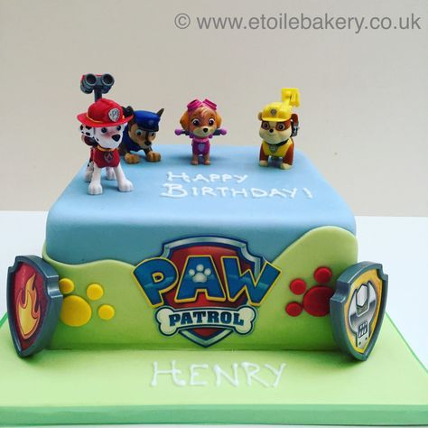 Paw Patrol Cake Decorations, Paw Patrol Birthday Cake Boys, Paw Patrol Birthday Cake, Psi Patrol, Thomas Birthday, Diy Birthday Cake, Ideas Fiesta, Cool Cake Designs, 2 Birthday Cake