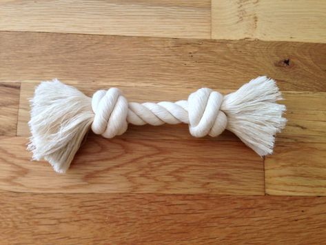 Simple Rope Dog Toy — Allwine Designs Dog Rope Toy, Homemade Dog Toys, Diy Dog Toys, Luxury Dog Collars, Rope Dog Toys, Best Dog Toys, Rope Dog, Dog Items, Diy Dog