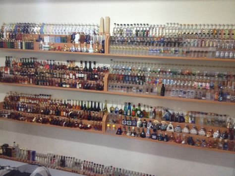 My mini bottles collection! Mini Bottles, Liquor Bottles, Mini Bar, Liquor, Photo Wall, Miniatures, Bar, Drinks, Led