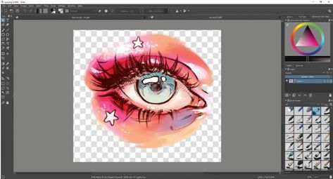 Krita Painting Tutorial, Digital Art Learning, Digital Art Tutorial Krita, Digital Art Beginner Krita, Krita Drawing Tutorials, Krita Tutorial How To Draw, Krita Art Tutorials, Basic Digital Art, Krita Tips