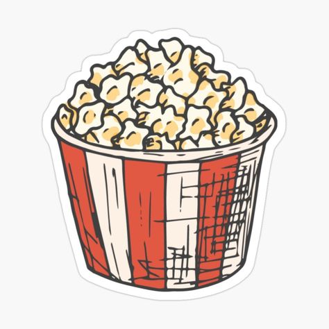 Printed Stickers Design, Fun Stickers Free Printables, Tumblr Stickers Aesthetic, Stickers To Print Out, Cool Sticker Ideas, Journal Stickers Aesthetic, Shopping Stickers, Popcorn Stickers, Movie Stickers