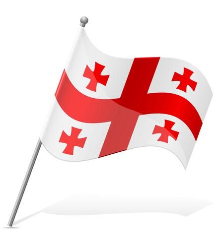 Georgia Illustration, Flag Of Georgia, Georgia Flag, Traditions Around The World, The Flag, Canada Flag, Country Flags, Vector Art, Georgia