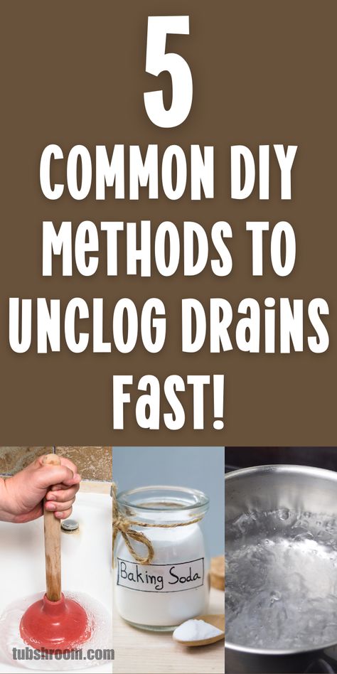 Need help with a clogged drain? Learn how to use a drain snake to remove hair clogs from your bathroom sink, shower, or tub drain with confidence. Save this pin for DIY drain-clearing tips! Homemade Drain Declogger, Diy Drain Unclogger, Unclogging Bathtub, Hair Clogged Drain, Clogged Drain Bathtub, Drain Unclogger, Fix Leaky Faucet, Slow Drain, Dripping Faucet