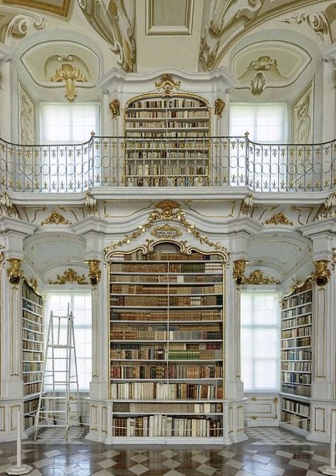 Admont Abbey Library Aesthetic, Royalcore Library, Princess Library Aesthetic, Light Academia Bookstore, Amiracore Aesthetic, French Chateau Library, Light Library Aesthetic, White Library Aesthetic, Royal Library Aesthetic