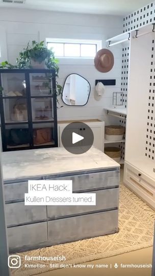 103_CLOSET ISLAND REVEAL  Can you even believe that those two Ikea Kullen Dressers turned into THIS!  I s_cut 

#diy #m #decoration #selfmade #project #design #diyideas #painting #diybedframe | theflippedpiece | theflippedpiece · Original audio Ikea Kullen Dresser, Ikea Kullen, Closet Island, Ikea Dresser, Diy Bed Frame, Project Design, Ikea Hack, Dresser, Home Improvement