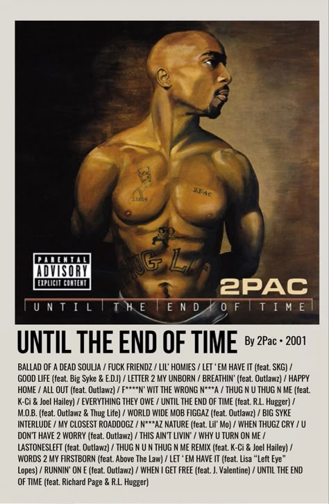 2pac Until The End Of Time, Tupac Room Ideas, Tupac Album Covers, Tupac Albums, Big Syke, Rap Posters, Tupac Poster, 2pac Videos, Polaroid Album