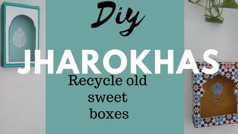 Mithai Boxes, Sweet Boxes, Diy Storage Boxes, Old Boxes, Sweet Box, How To Make Box, Amazing Home, Diwali Decorations, Diy Box