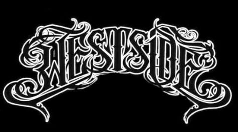 Westside <$ Westside Wallpaper, Westside Tattoo, West Coast Tattoo, Tattoo Lettering Alphabet, Alphabet Graffiti, Tattoo Lettering Design, Chicano Lettering, Tattoo Lettering Styles, Gangsta Tattoos