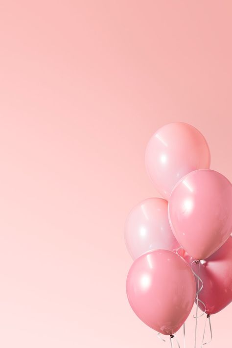 Happy Birthday Aesthetic, Whats Wallpaper, Tout Rose, Balloon Background, Happy Birthday Wallpaper, Happy Birthday Template, Pink Images, Birthday Wallpaper, Soyut Sanat Tabloları