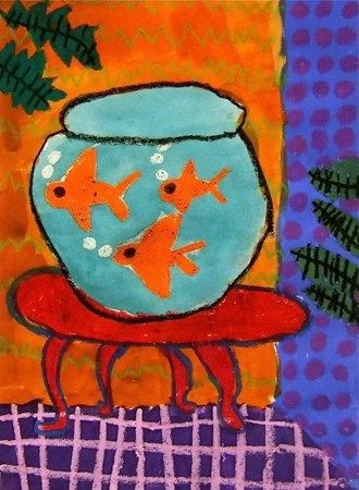 Fish Bowl.. Fish bowl, Colored and bright, Clean… | by Alya | The Story Hall | Medium Matisse Goldfish, Art 2nd Grade, Henry Matisse, Classe D'art, First Grade Art, 1st Grade Art, Art Matisse, 2nd Grade Art, 3rd Grade Art