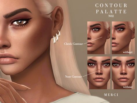 This contour palatte comes with 3 different versions. Found in TSR Category 'Sims 4 Female Blush' Skin Overlay, Mods Sims 4, Sims 4 Tsr, The Sims 4 Skin, Makeup Cc, Pelo Sims, Sims 4 Cc Makeup, Sims 4 Game Mods, Sims 4 Body Mods