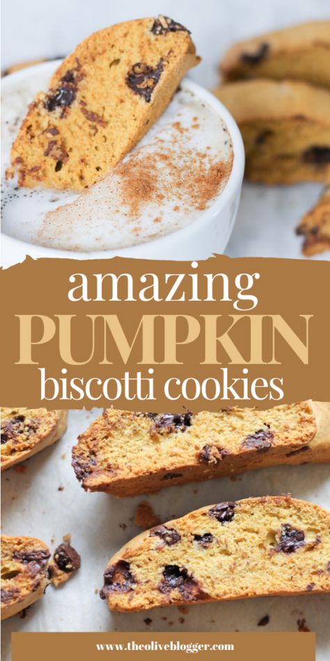 Pumpkin Spice Biscotti Recipe, Biscotti Cookies Recipes, Best Biscotti Recipe, Italian Nonna, Pumpkin Biscotti, Biscotti Recipes, Pumpkin Pancake, Italian Biscotti, Biscotti Cookies